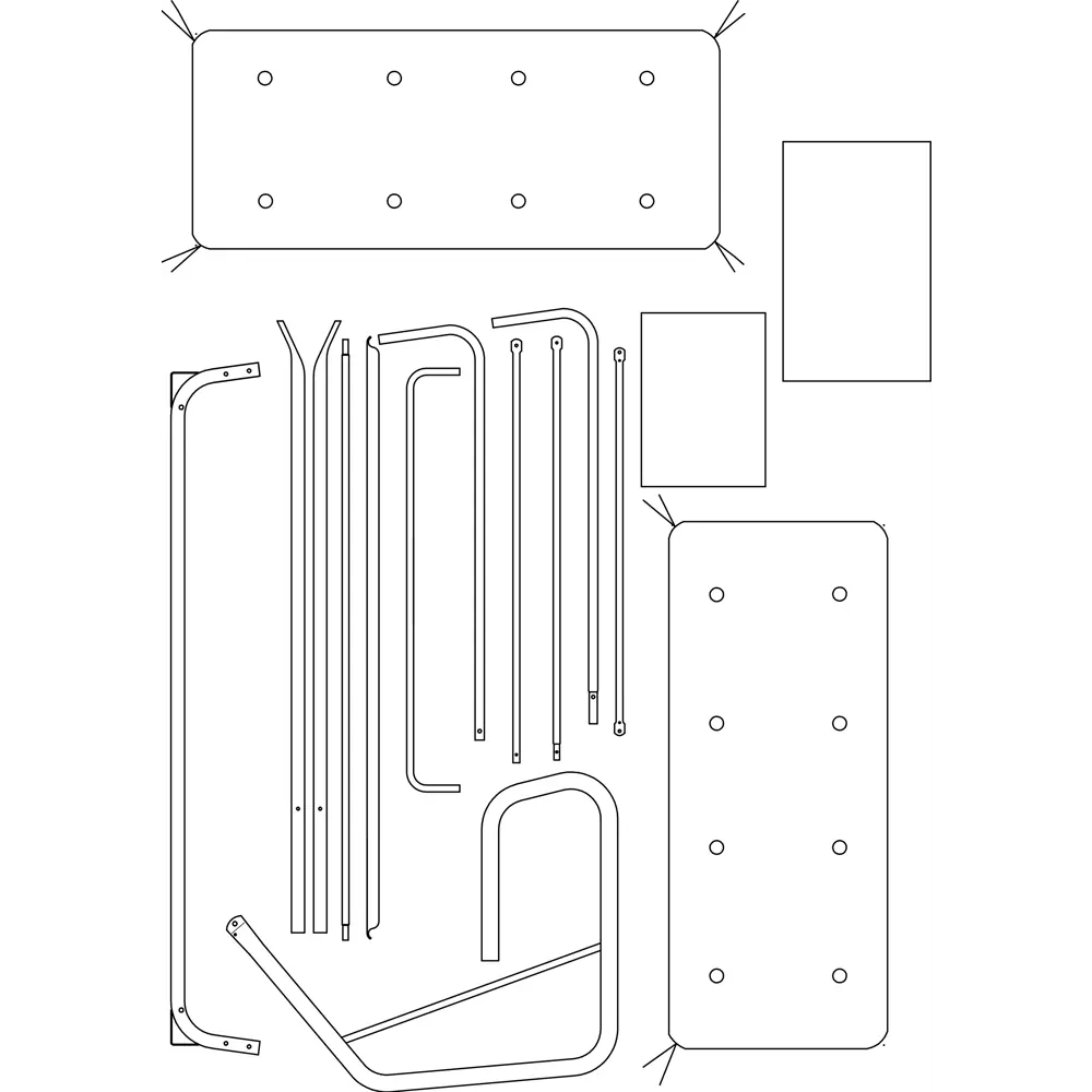 Качели садовые Бари 3-х местные (до 180 кг) серый/ желтый Santreyd STLM-2034891 - Вид №3