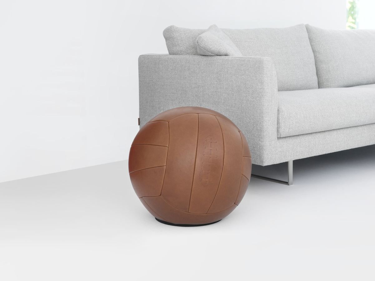 Круглый кожаный пуф Montis Playtime ARCH-00117061 - Вид №1