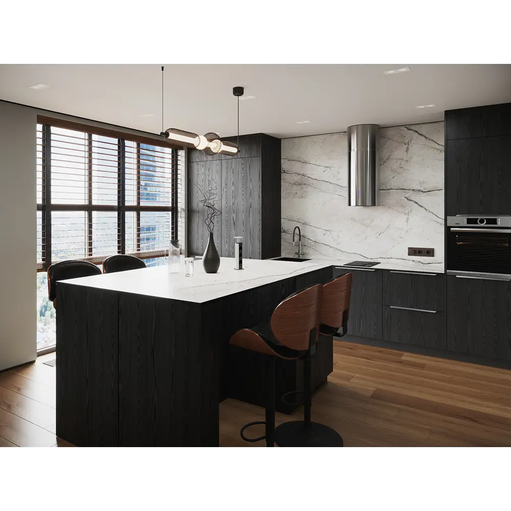 Фасад Konsensa Канск для выдвижного ящика 60×17 см черный ЛДСП 89423380 STLM-1576935 - Вид №7