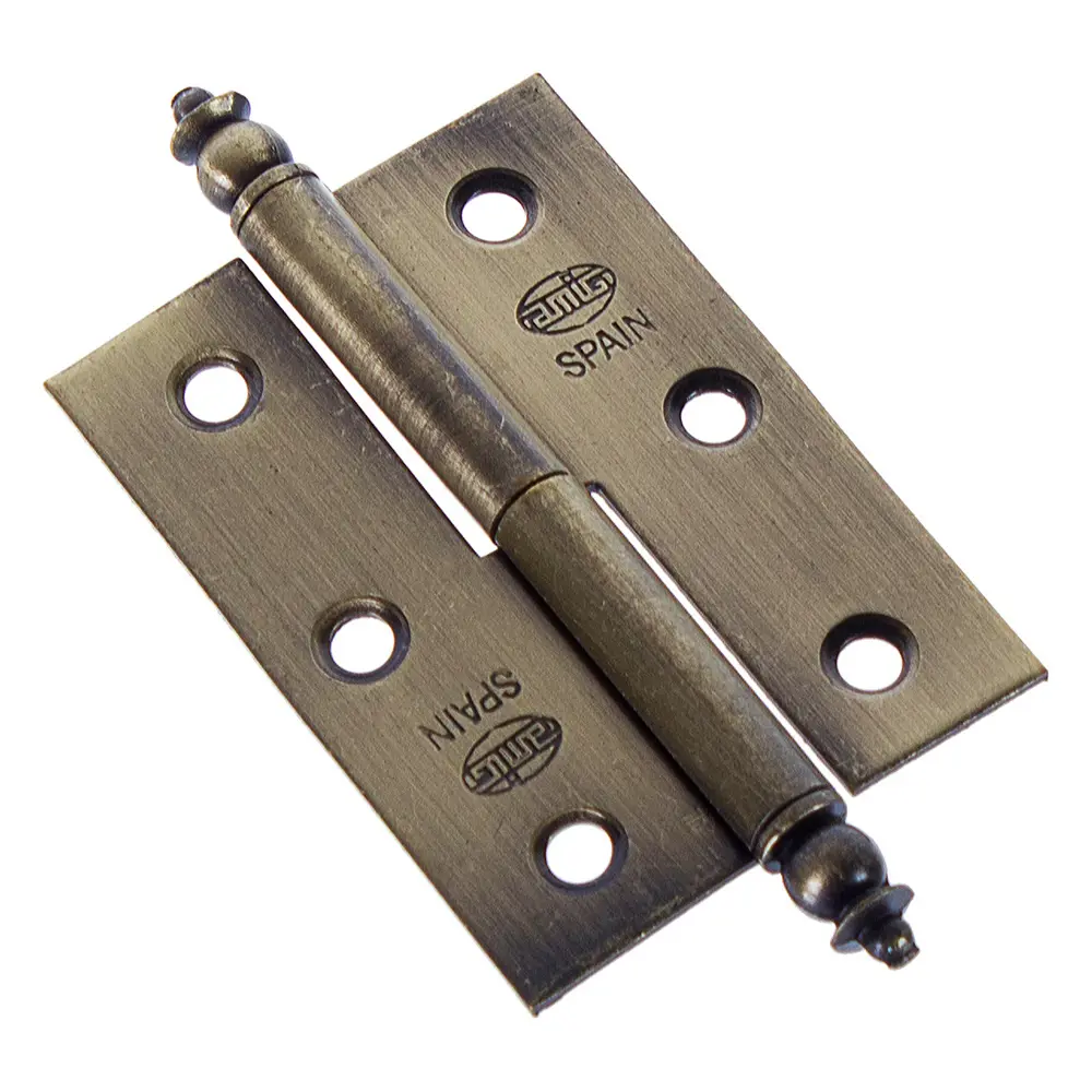 Петля мебельная карточная съёмная правая Amig 541 50x35 мм сталь цвет бронза STLM-2172366