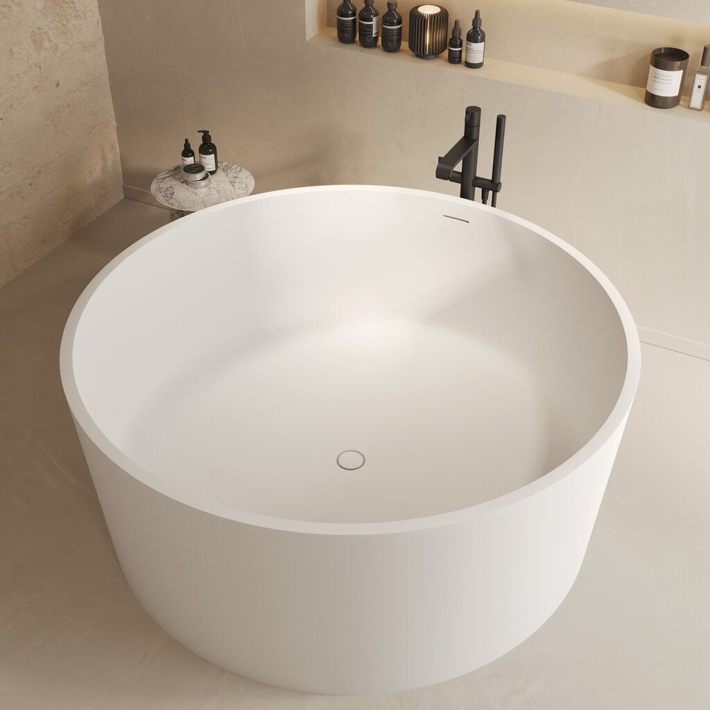 Круглая ванна в центре комнаты в Mineral Stone® RILUXA Осака ARCH-00144348 - Вид №2