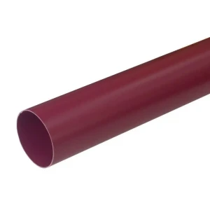 Труба водосточная 80x2000 мм цвет красный