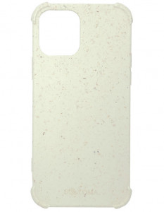537985 Чехол для iPhone 12 Mini с ударопрочными углами, биоразлагаемый, бело-бежевый SOLOMA Case