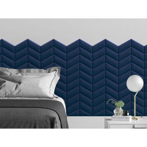 Стеновая панель Eco Leather Blue цвет синий 30х30см 2шт TARTILLA