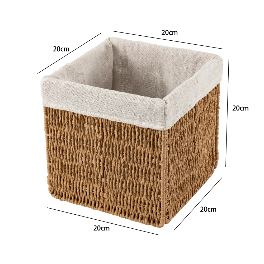 Корз плетеная 20X20X20 см беж Konsensa STLM-2080532