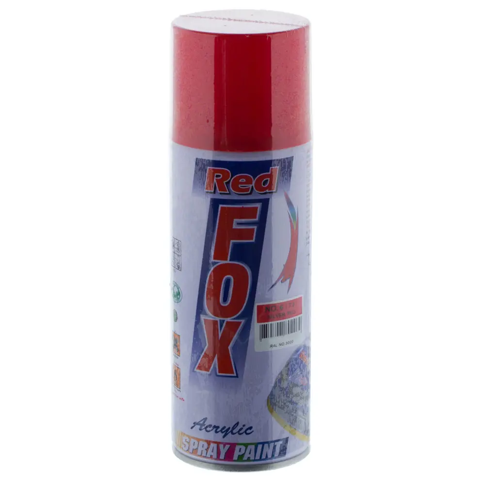 Краска аэрозольная Red Fox глянцевая цвет красный 400 мл 13398038 STLM-2166556 