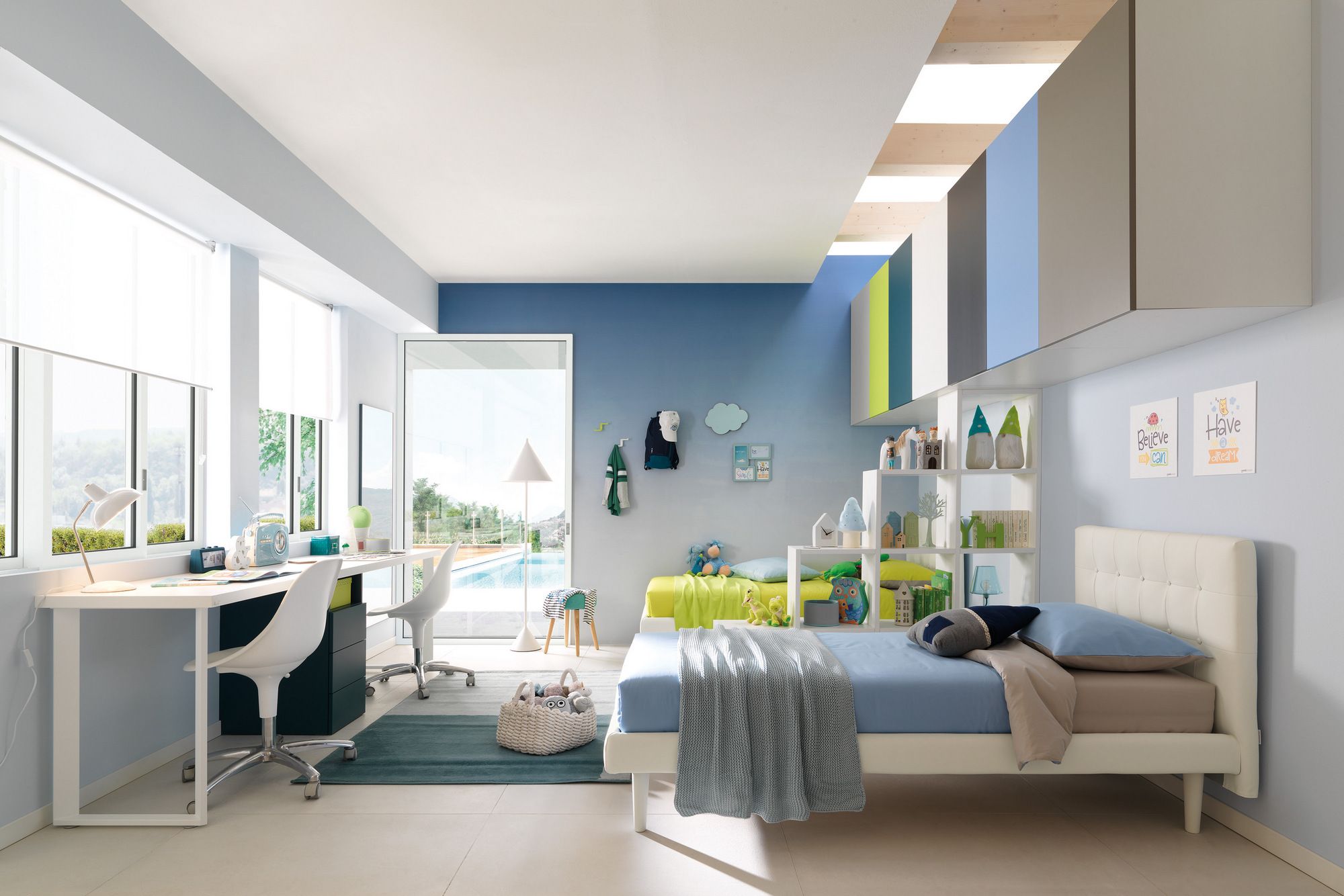 Спальня с мостом из ясеня Moretti Compact KC415 ARCH-00011430