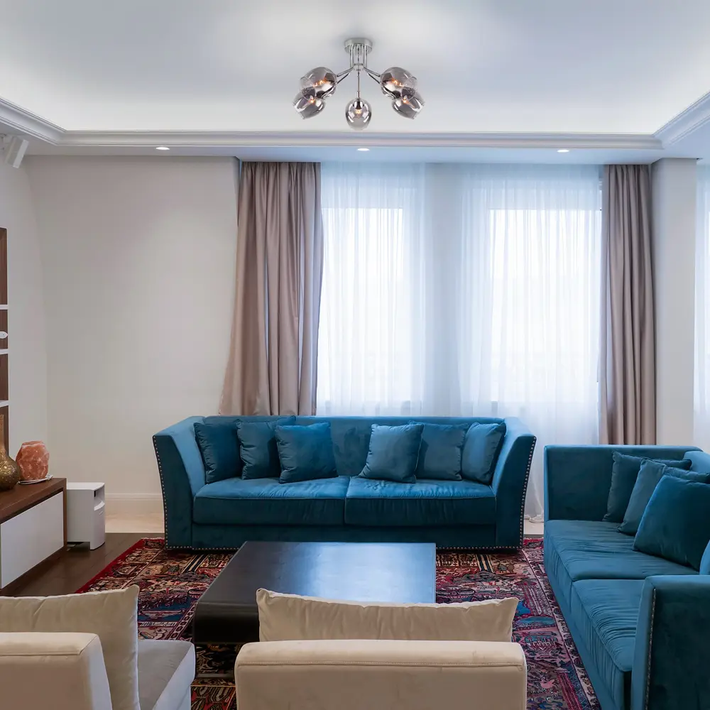 Светильник потолочный Eurosvet Marci 5 ламп, 13 м², цвет хром STLM-2092351 - Вид №9