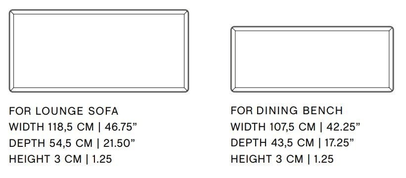 Прямоугольная однотонная подушка для наружной ткани Hay Palissade ARCH-00008273 - Вид №1
