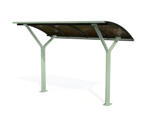 Навес из оцинкованной стали