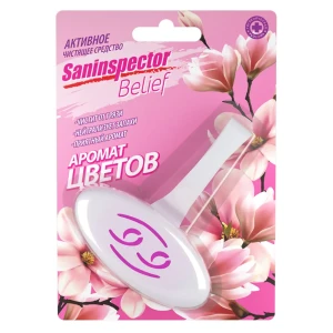 Подвесной туалетный блок Saninspector Belief 11442 цветочный 1 шт