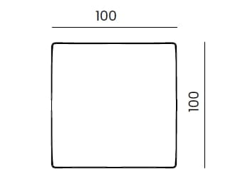 Квадратный пуф из ткани Bizzotto Italia Aequilibrium ARCH-00128991 - Вид №3