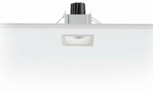 EGOLUCE Квадратный встраиваемый светодиодный точечный светильник Easy 6431 + power led
