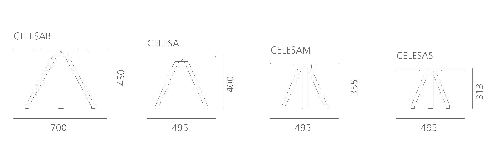 Алюминиевый журнальный столик Systemtronic CELES ARCH-00108200 - Вид №4