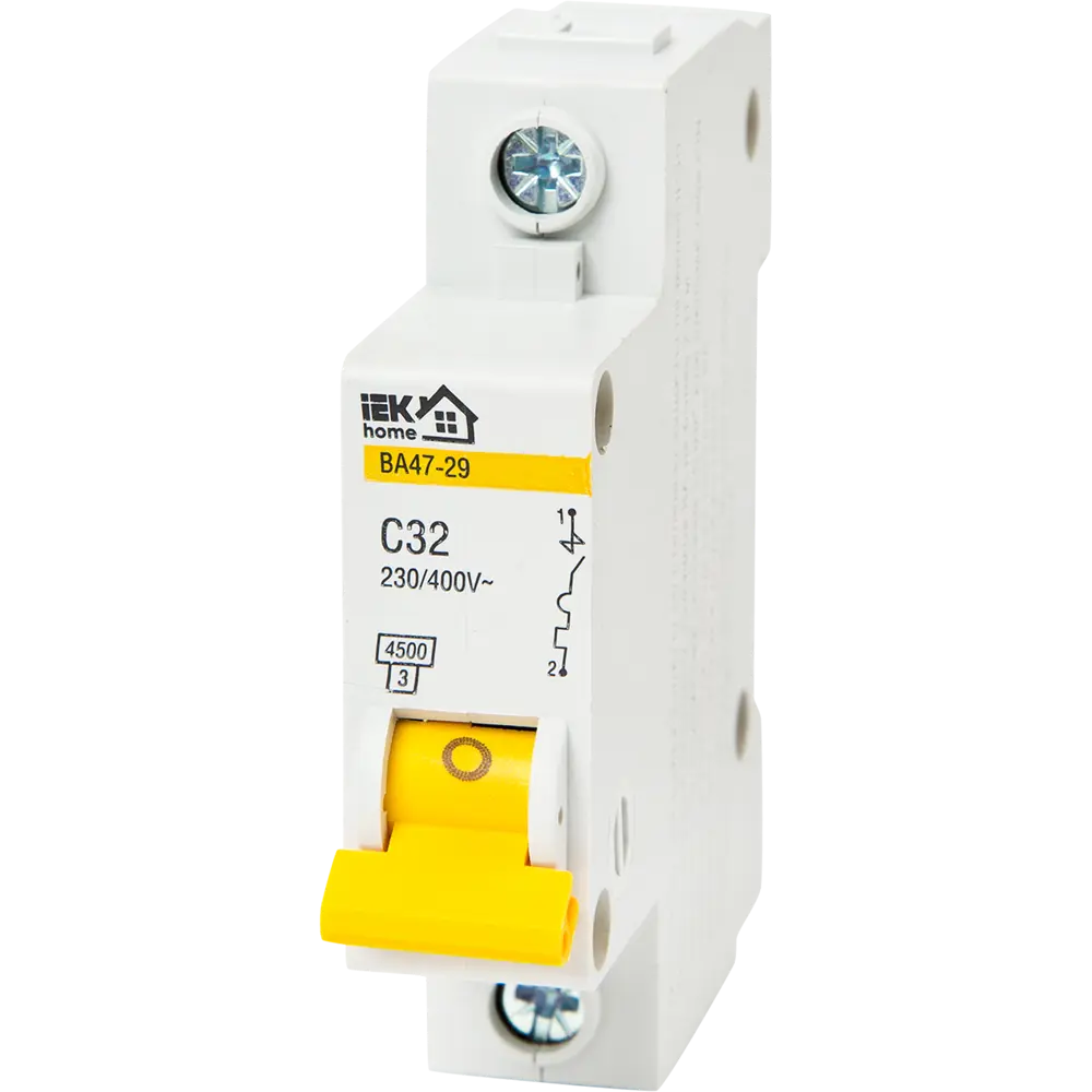 Автоматический выключатель IEK Home ВА47-29 32А для защиты электросетей 18072301 STLM-0009395