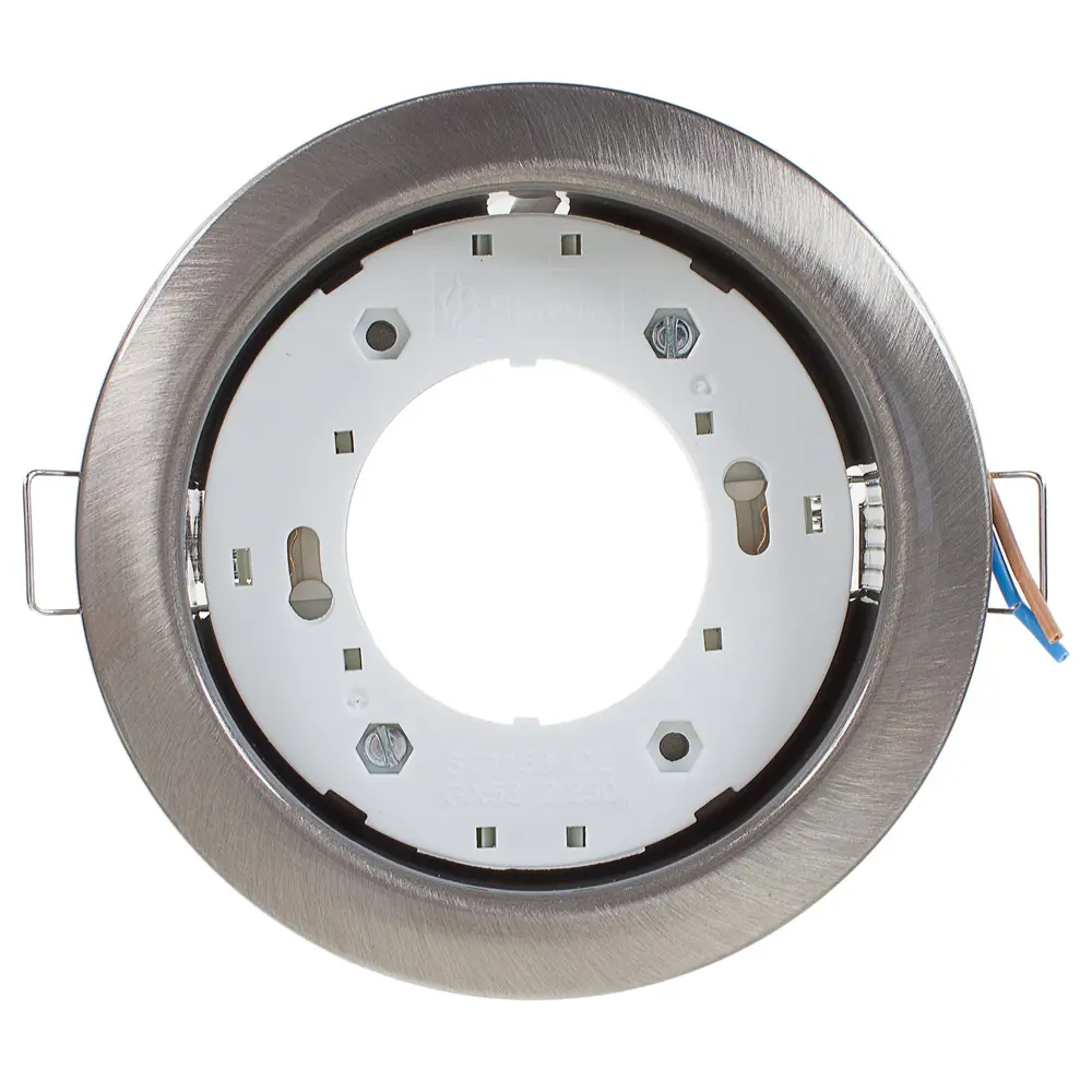 Светильник встраиваемый R75 GХ53 13 Вт цвет сатин никель СВЕТКОМПЛЕКТ STLM-2049249 - Вид №1
