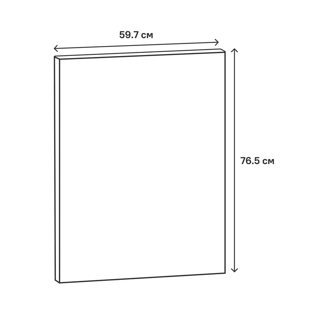 Фасад кухонного шкафа Ньюпорт 59.7x76.5 см KONSENSA МДФ цвет белый Ньюпорт белый STLM-2204966 - Вид №15