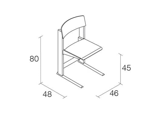 Деревянный штабелируемый стул Alias Лира ARCH-00152694 - Вид №16
