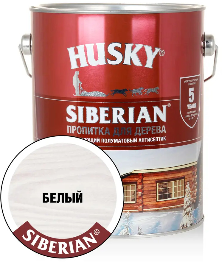 90286437 Антисептик HUSKY 28808 полуматовый белый 2.7 л STLM-0858387