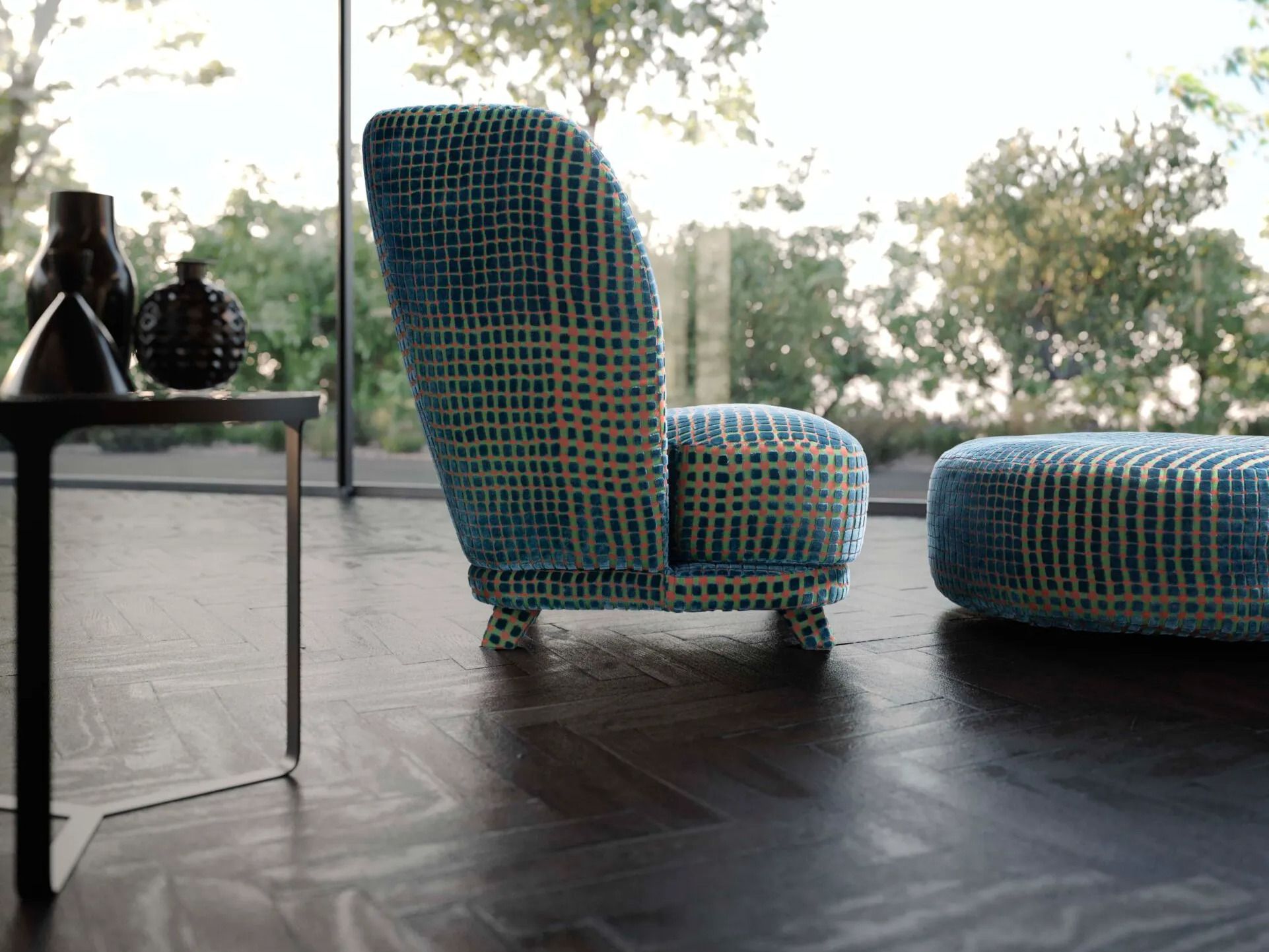 Тканевое кресло VALENTINI Criss Cross ARCH-00095070 - Вид №4