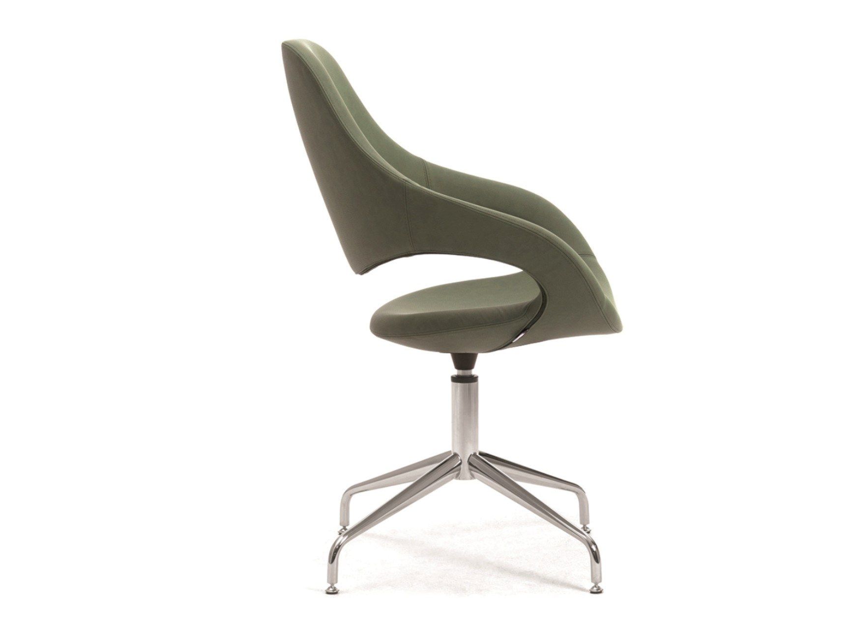 Кожаный спиц поворотный стул с подлокотниками Leyform Samba ARCH-00022822 - Вид №2