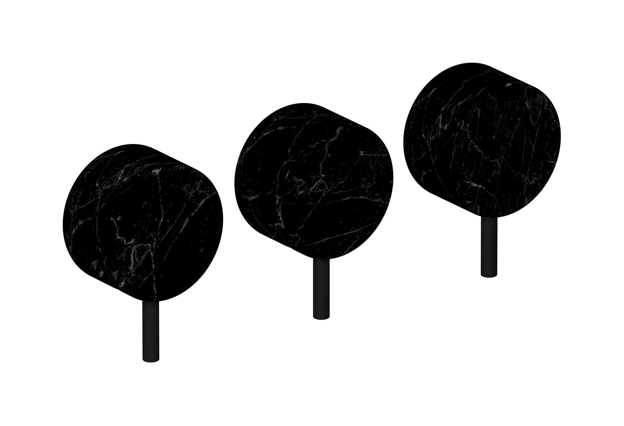 Мраморный встраиваемый смеситель для душа с 3 отверстиями и переключателем IB мрамор + мрамор Elle ARCH-00101159 - Вид №10