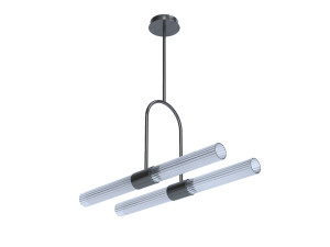 Светодиодный потолочный светильник из латуни и стекла