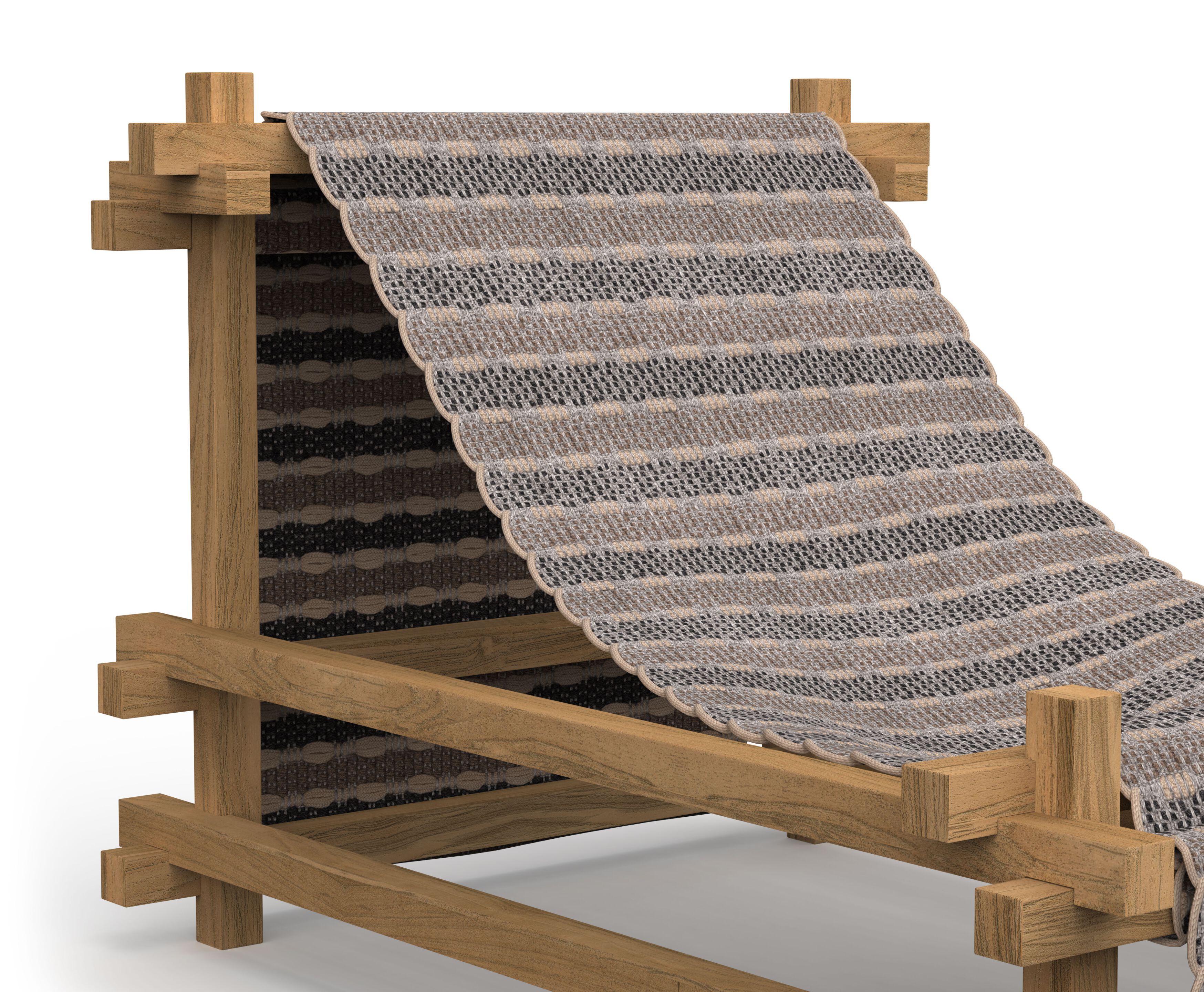 Садовое кресло с подставкой для ног GANDIABLASCO Gandiablasco Edition x Kengo Kuma ARCH-00055045 - Вид №4