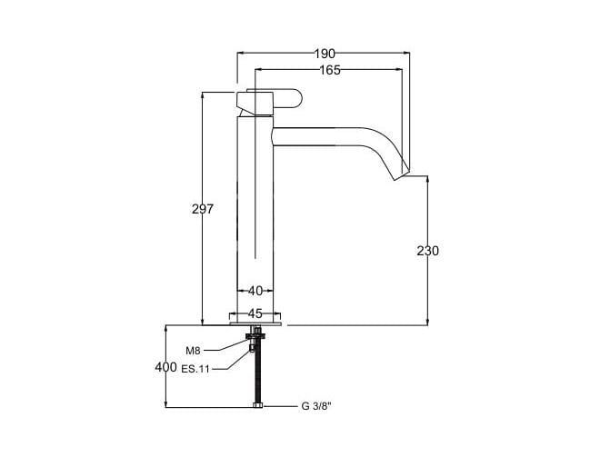 Однорычажный смеситель для раковины QD Magistro Lab Swing ARCH-00090919 - Вид №2