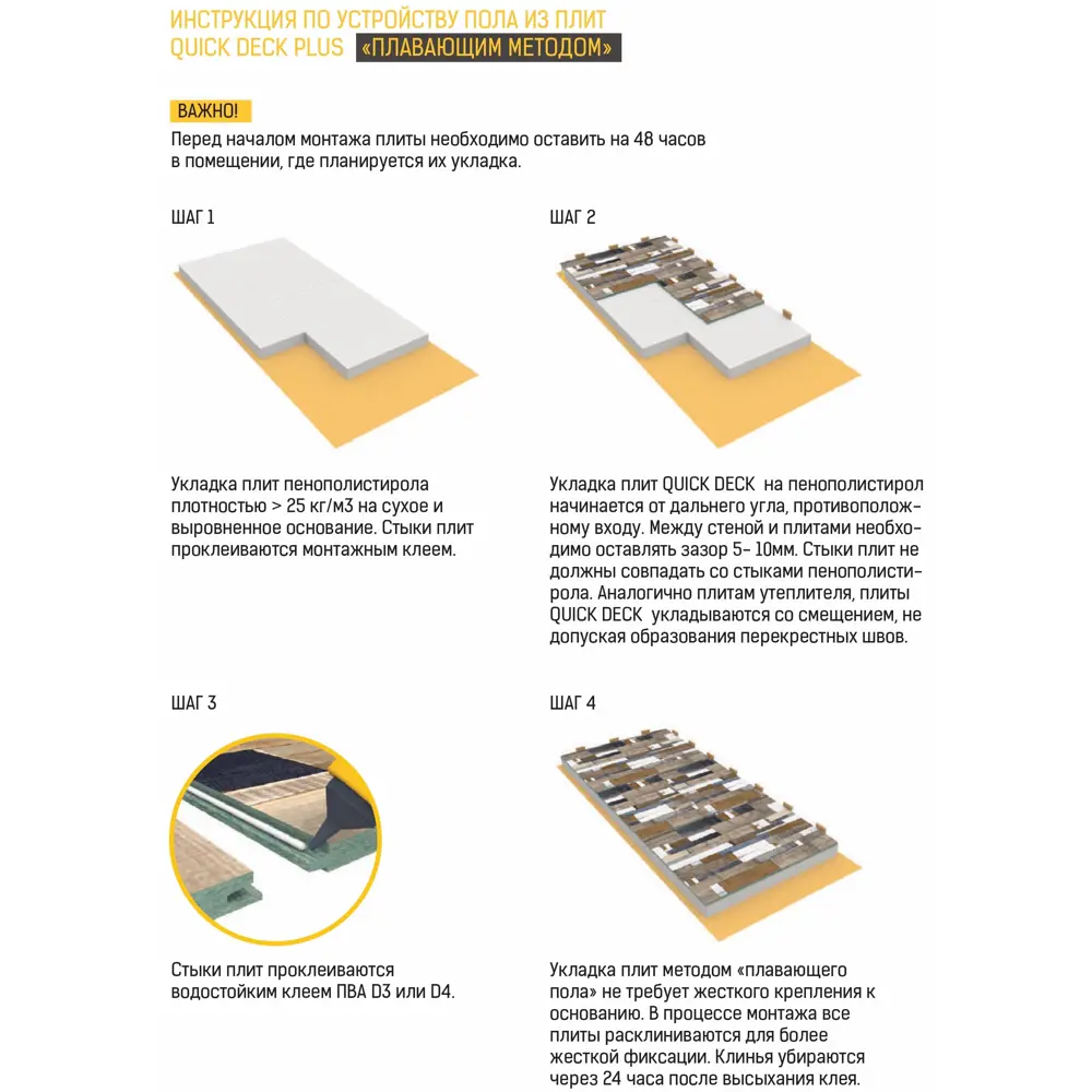Плита ДСП Ньюпорт 16 мм 800х1100 мм, 0.88 м² QUICKDECK STLM-2080097 - Вид №7