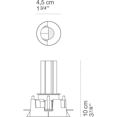 Wall washer da incasso a LED Cini&Nils меньше ARCH-00058757 - Вид №2