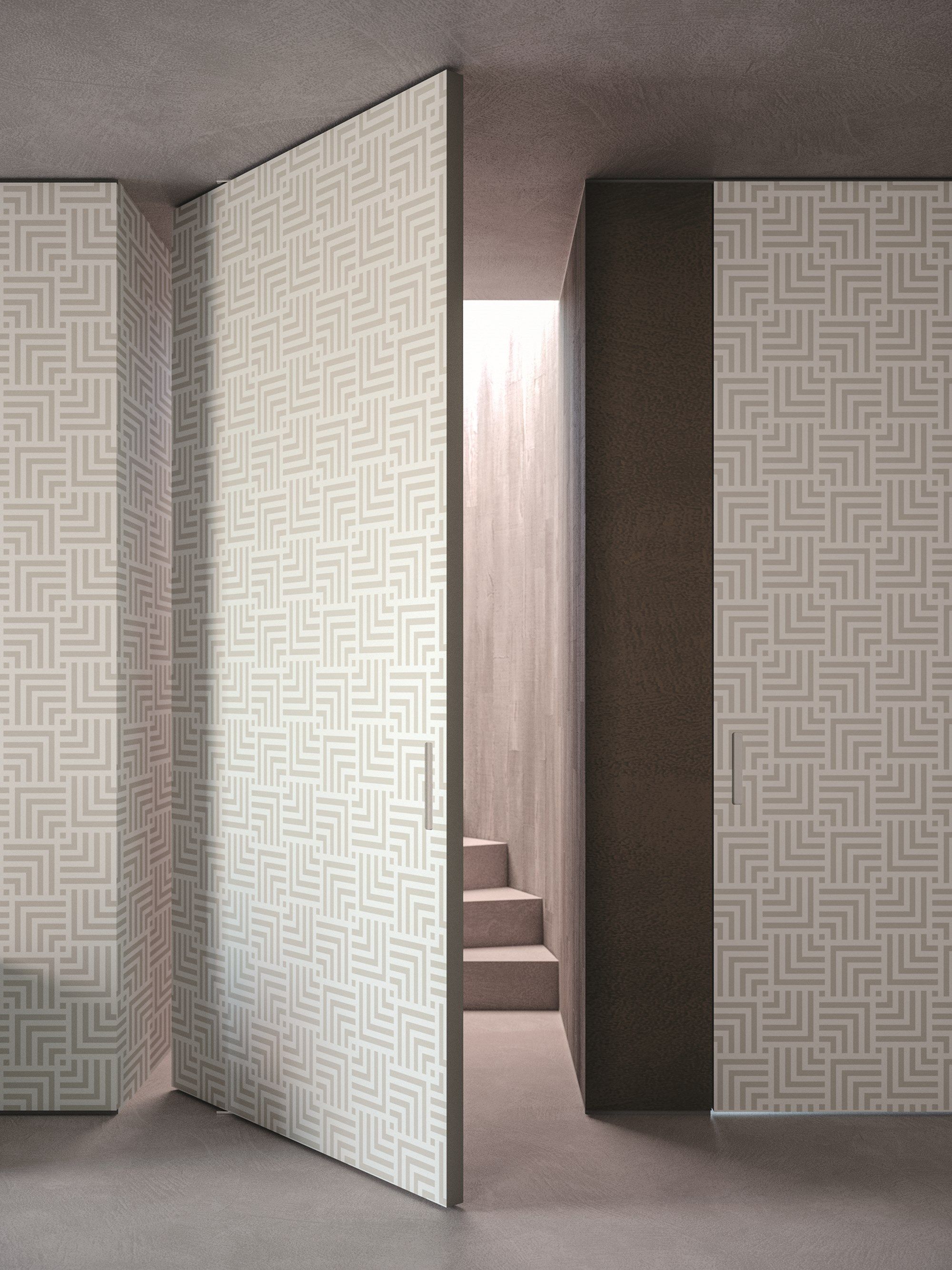 Деревянная висячая дверь HenryGlass Adela ARCH-00042895 - Вид №4