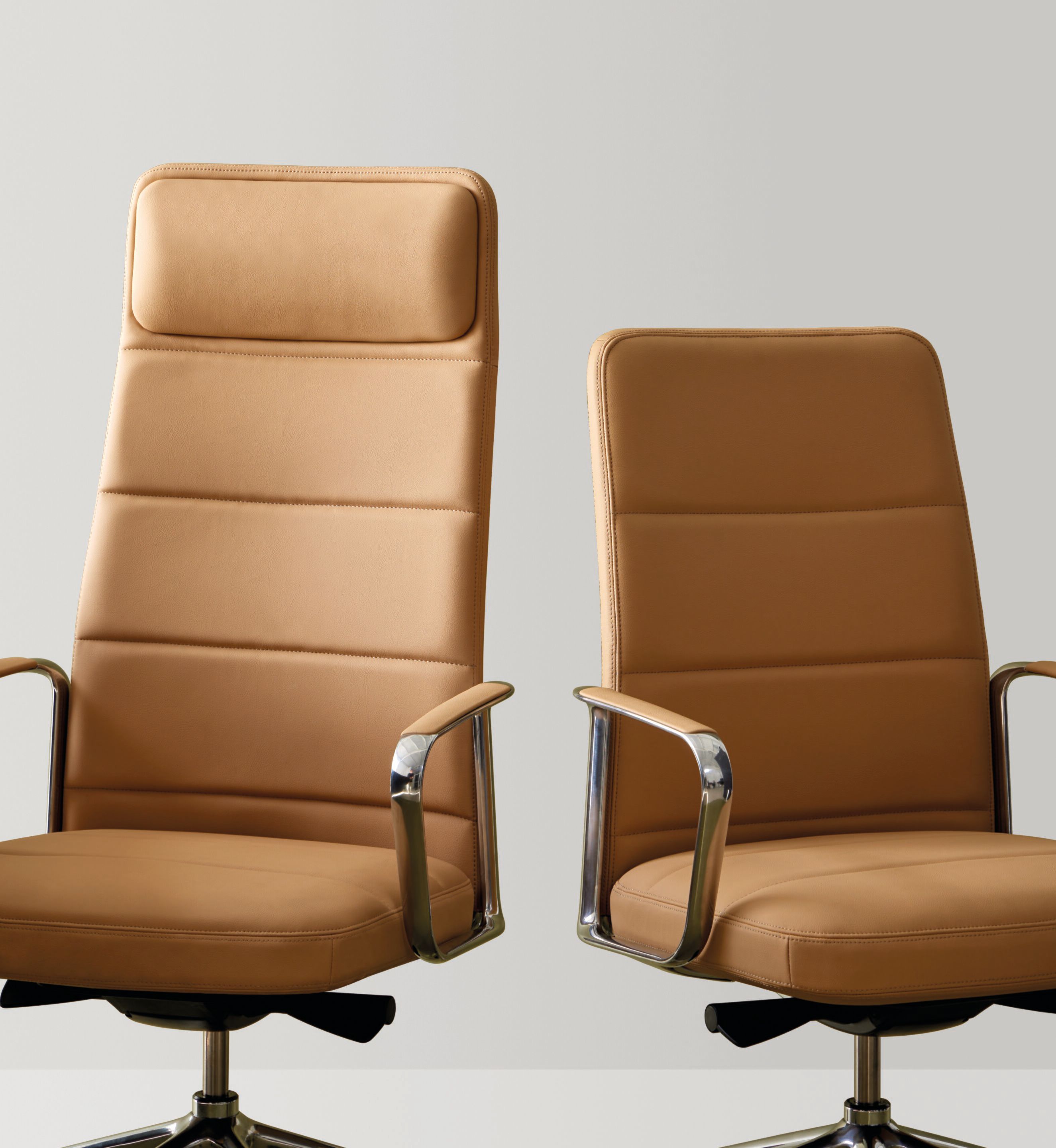 Регулируемое по высоте кожаное вращающееся офисное кресло с колесами INCLASS ZenPro ARCH-00055292 - Вид №2