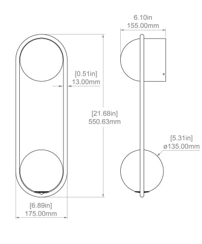 Светодиодный настенный светильник с регулируемой яркостью Matthew McCormick Мила ARCH-00035788 - Вид №9