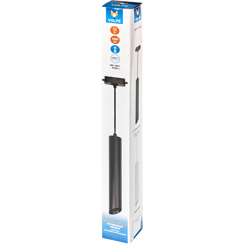 Трековый светильник светодиодный Volpe ULB-Q311 12 Вт 2 м² цвет черный STLM-2087713 - Вид №4