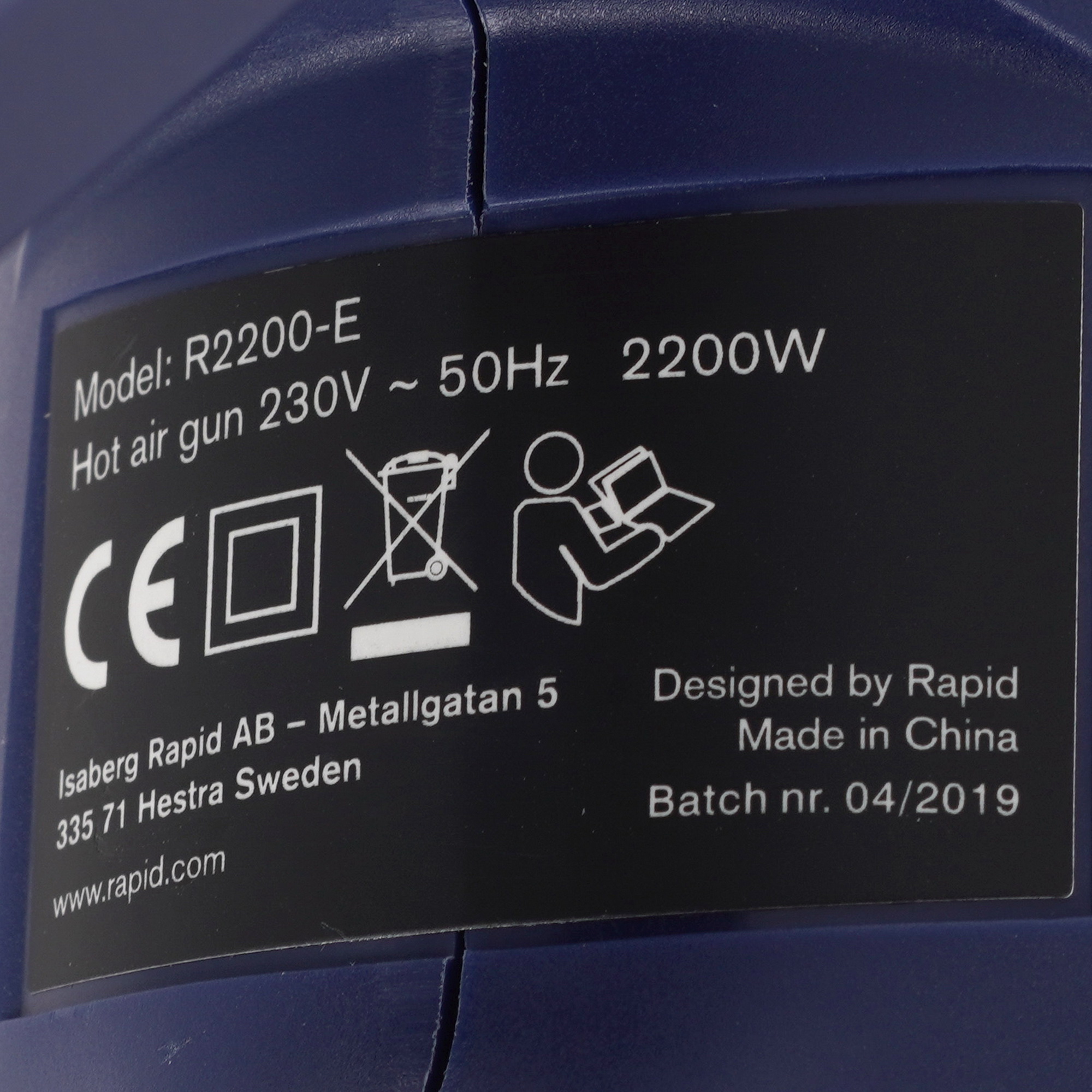 Строительный фен RAPID R2200 9152359 STDN-0107940 - Вид №2