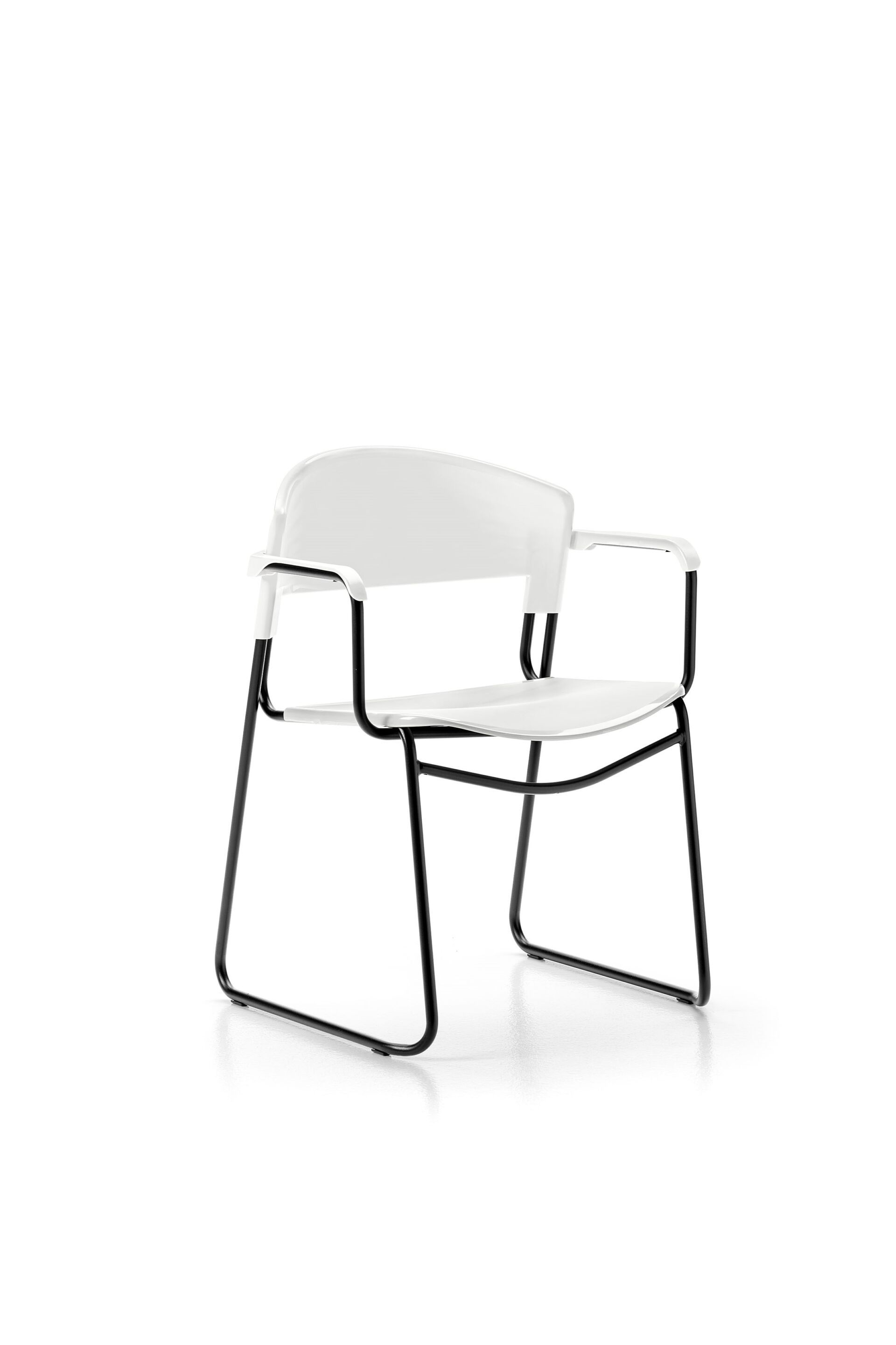 Штабелируемое кресло с подлокотниками из Biogreen® и стали BBB AGAIN ARCH-00033250 - Вид №12