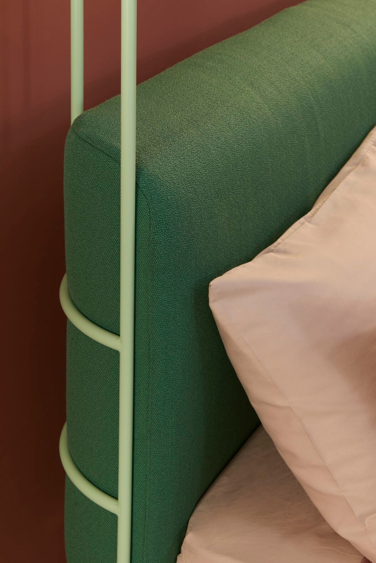 Двуспальная кровать из кованого железа с мягким изголовьем Lispi DEHORS ARCH-00035693 - Вид №5