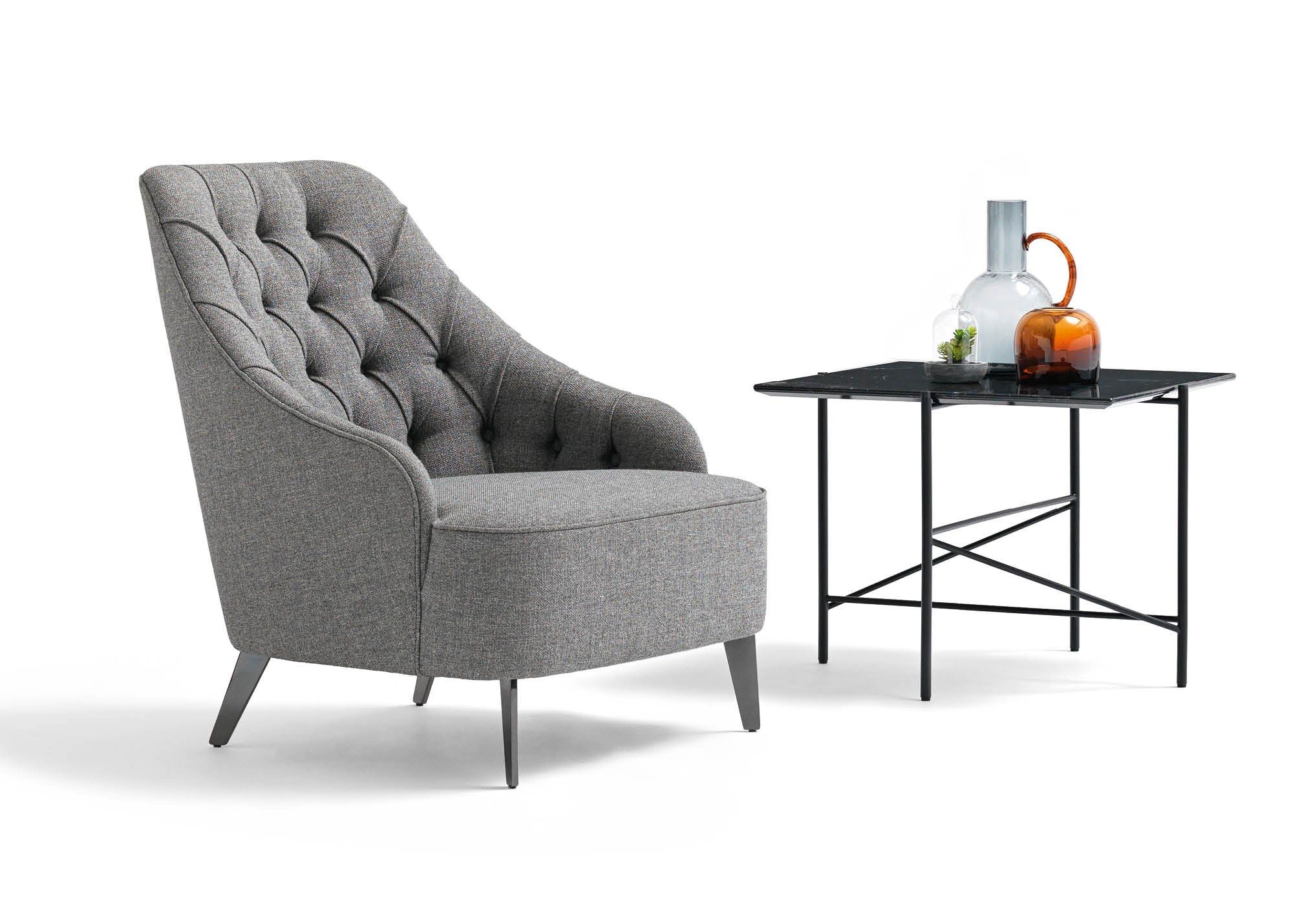 Кресло capitonné из ткани BertO EMILIA ARCH-00147981 - Вид №4