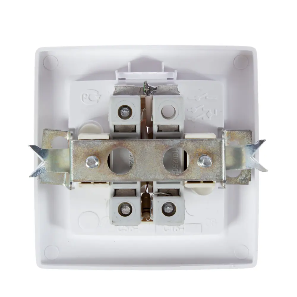 Выключатель Reone 2 клавиши с подсветкой цвет белый STLM-2141096 - Вид №2