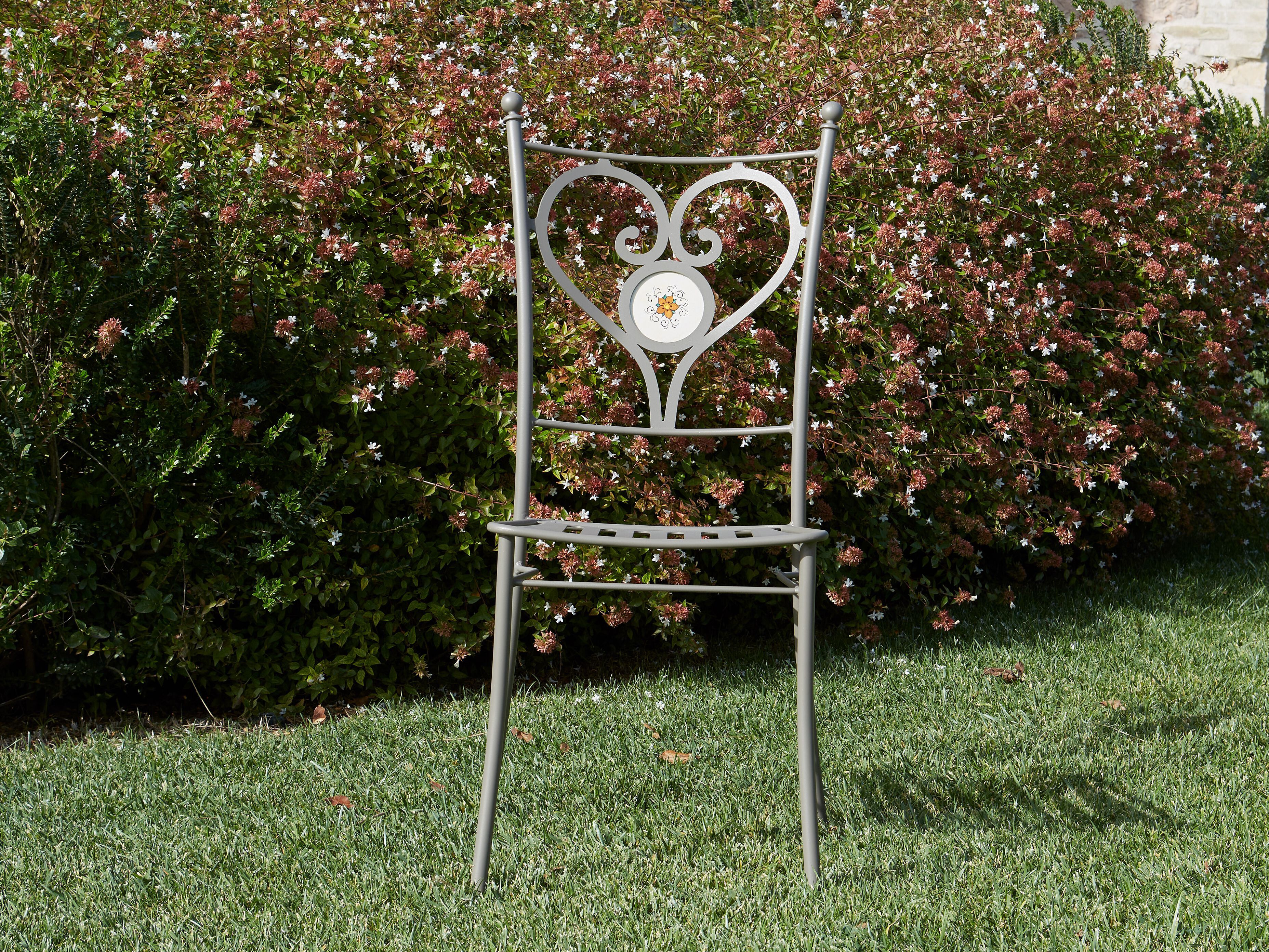 Штабелируемый садовый стул из нержавеющей стали DOMIZIANI классический ARCH-00048656