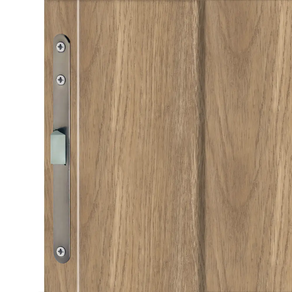 Дверь межкомнатная глухая Опал 90x200 см ПВХ цвет дуб европейский красный с замком и петлями 84835932 STLM-2150100 VELLDORIS  - Вид №3