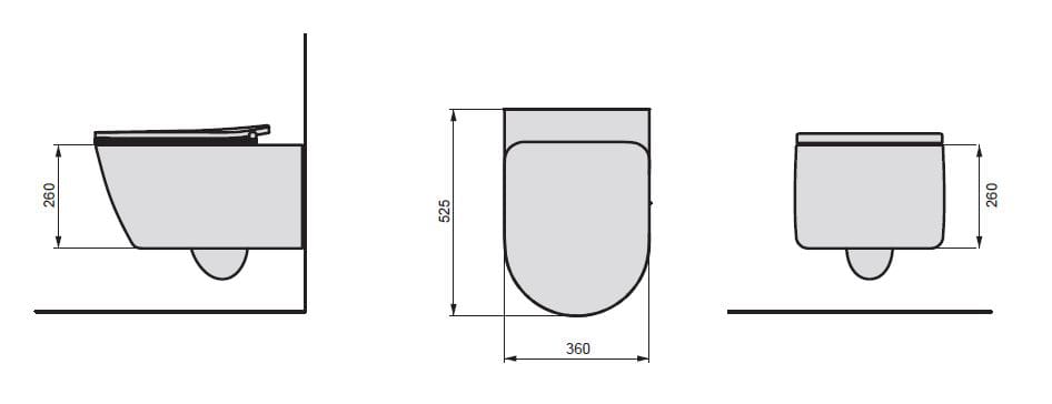 Керамический подвесной туалет GSG Ceramic Design Like ARCH-00147299 - Вид №2