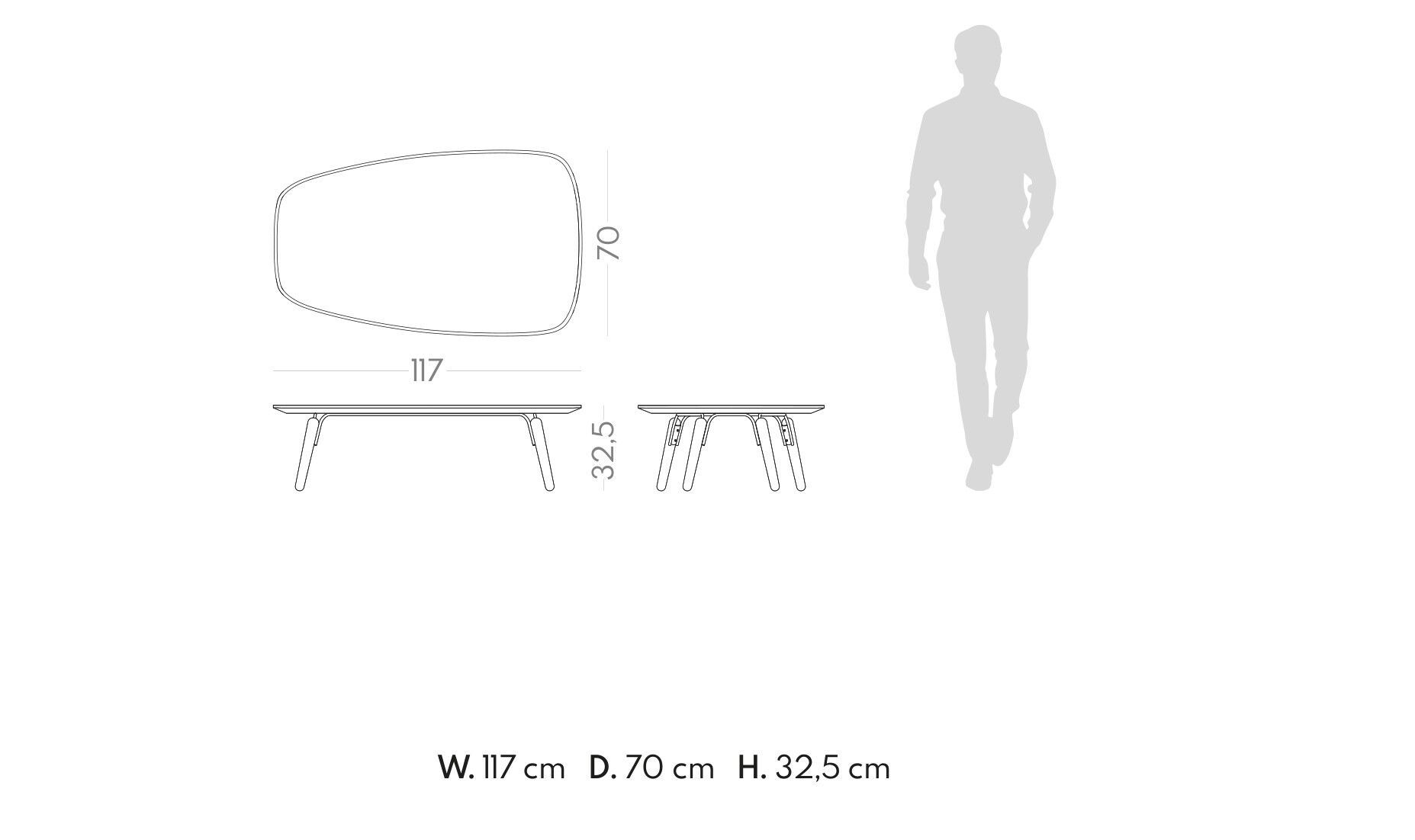 Журнальный столик из черного мрамора Marquina для гостиной PRADDY Metro ARCH-00120509 - Вид №1
