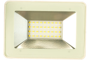 15690201 Светодиодный прожектор SFL90-30 2835SMD, 30W 6400K AC220V/50Hz IP65, белый в компактном корпусе 55072 SAFFIT