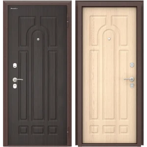 Дверь входная металлическая Оптим 98x205 см правая белый дуб