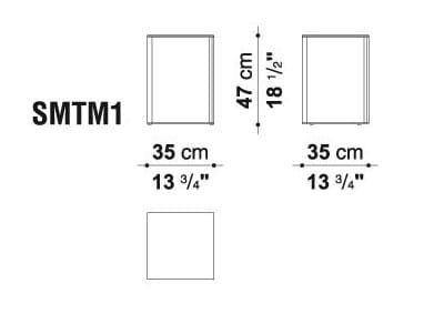 Квадратный зеркальный стеклянный журнальный столик Maxalto Elios ARCH-00114773 - Вид №2