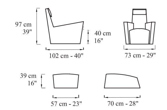 Кресло с подголовником ERBA ITALIA FILOSOFIA ARCH-00097113 - Вид №3
