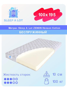 91178416 Матрас Zenon Henson Cotton 100x195 см беспружинный STLM-0511097 SLEEP A LOT