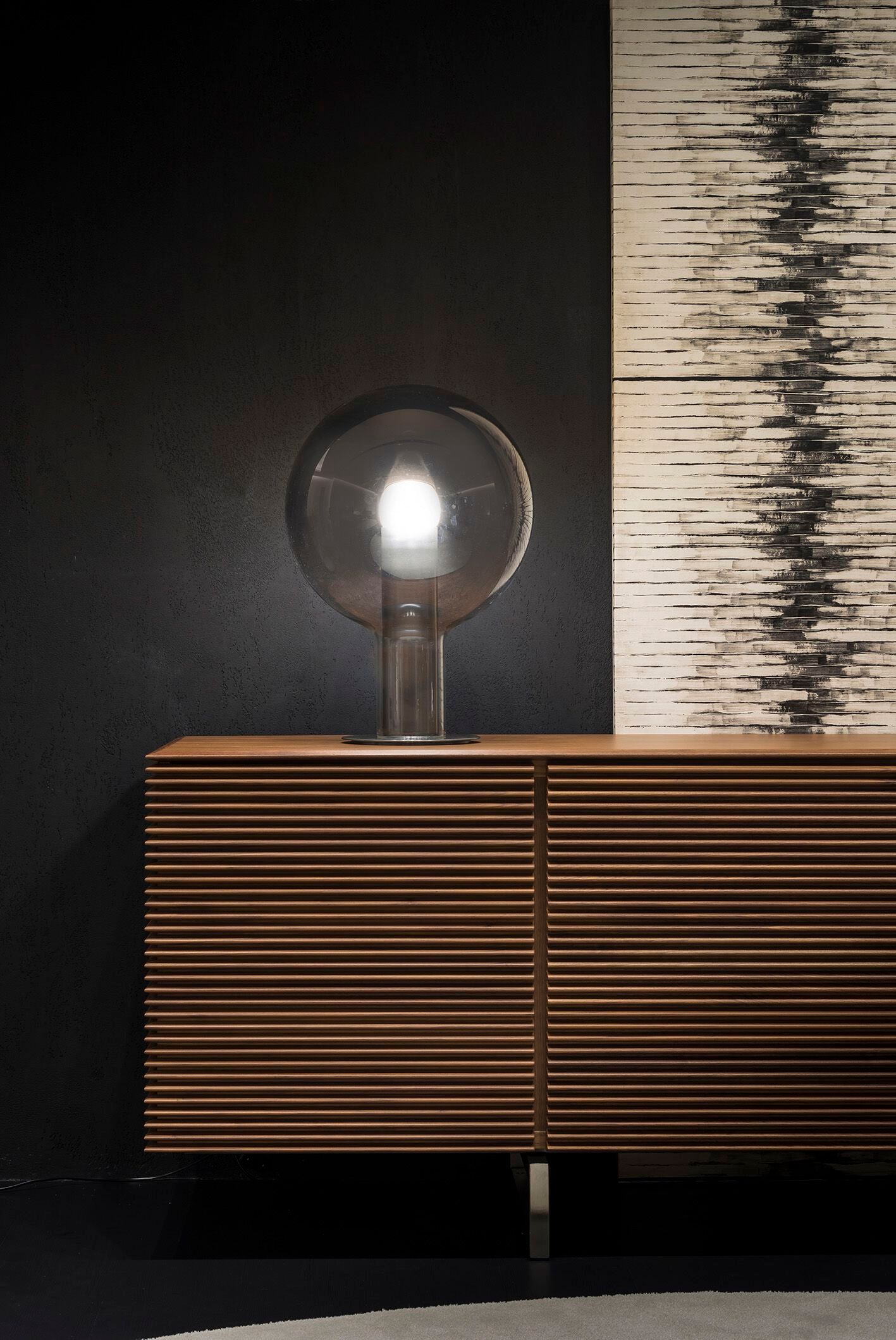 Зеркальная стальная стеклянная настольная лампа Album SOFFIONE ARCH-00120799 - Вид №3